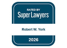 Rated By | Super Lawyers | Robert W. York | 2026